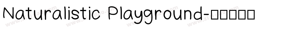 Naturalistic Playground字体转换